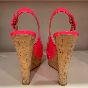 Nine West Shoes - Pink wedges with cork heel Nine West Shoes - Pink wedges with cork heel